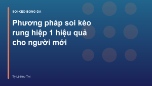 Read more about the article Phương pháp soi kèo rung hiệp 1 hiệu quả cho người mới